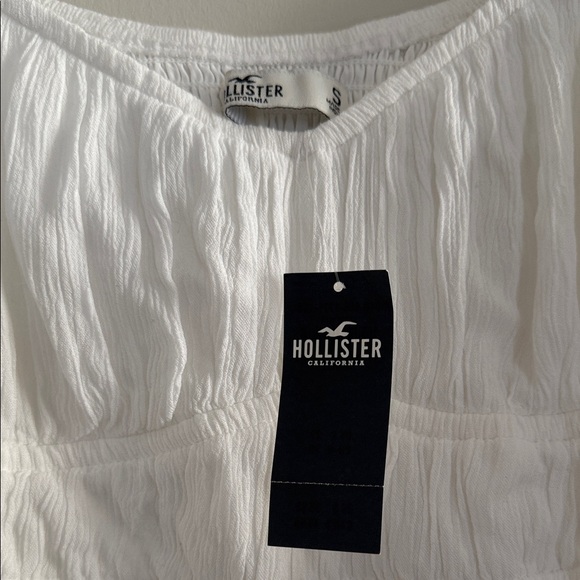 Hollister White Long Sleeve Peasant Top - Picture 2 of 8